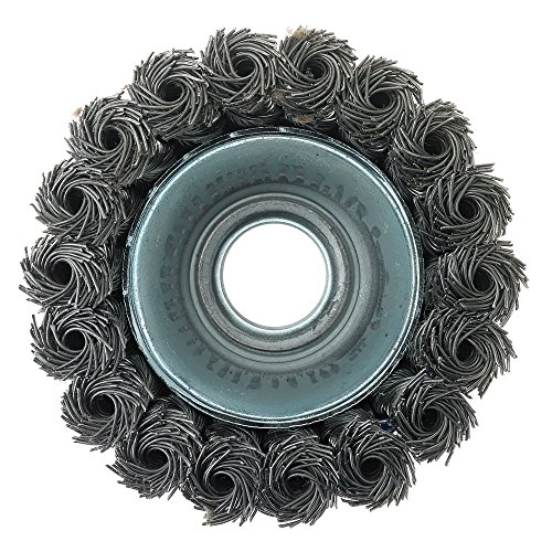Image of Mercer Industries 189070B - 2-3 /4 inch x 5 /8 inch Knot Cup Brush, .020 Carbon Steel Wire