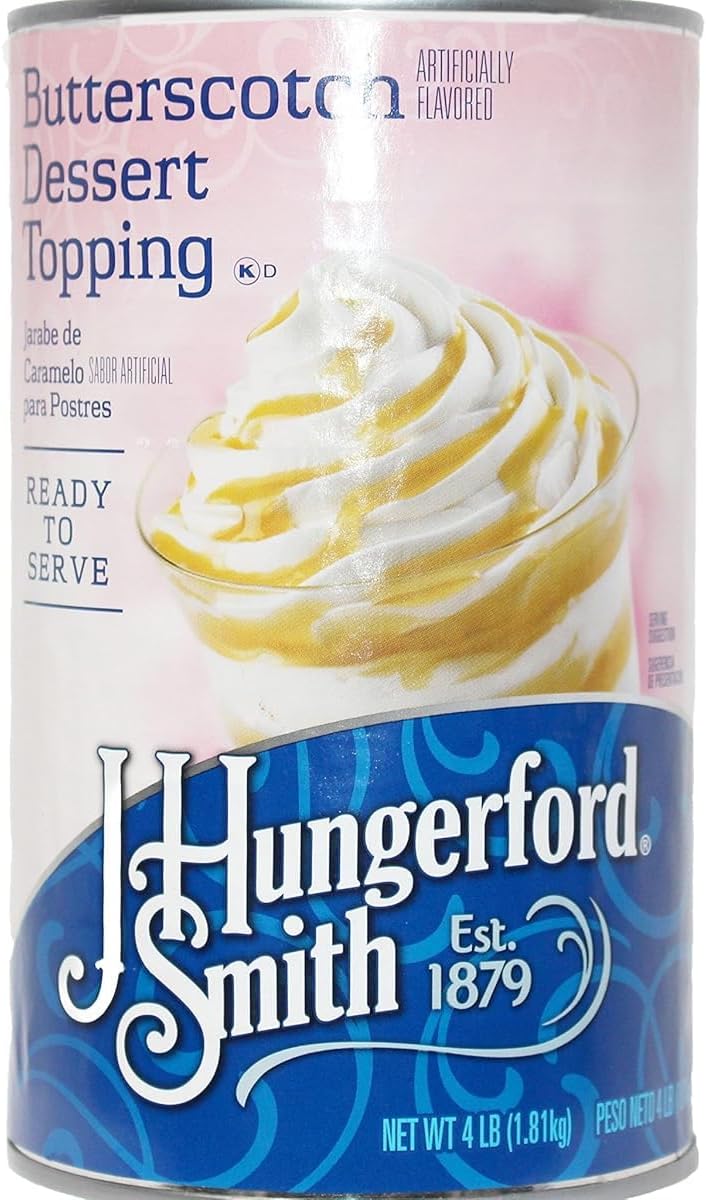 JHS Butterscotch Dessert Sundae Milkshake Ice Cream Topping