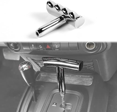 Miniatura 8 de Pomo de palanca de cambios de metal con mango en T para Jeep Wrangler 2008-2014, LibertyDurango 2011-2014, Grand Cherokee 2011-2013, Dodge Ram