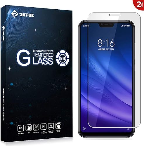RIFFUE Vetro Temperato per Xiaomi Lite  Pellicola Protettiva Xiaomi Mi8 Lite  Proteggi Schermo Protezione per Schermo per Xiaomi Lite  Alta Trasparente  Packs 