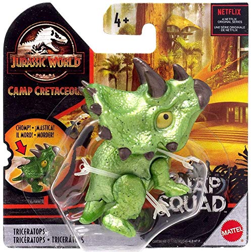 Figurine Triceratops Jurassic World Camp Cretaceous Snap Squad articulée