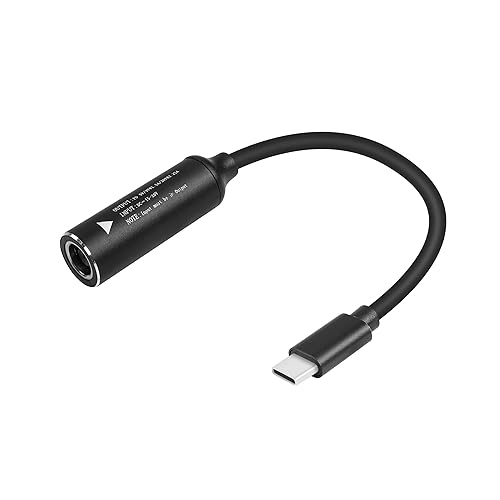 GINTOOYUN PD65W DC7909 a USB-C Cable de carga DC7.0.354 inx0.035 in Redondo hembra a tipo C Cable adaptador de corriente para portátiles, teléfonos