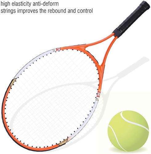 Miniatura 5 de Raquetas de tenis para adultos paquete de 2, durable antioxidante bastante aleación de aluminio raqueta de tenis resistente raqueta de tenis para