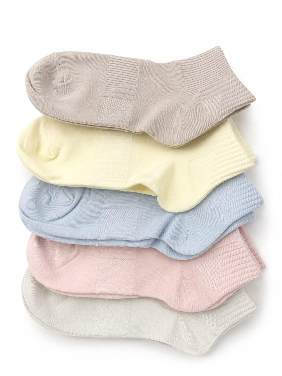 Women's Cotton Rich Ankle Length Socks | Soft, Breathable & Moisture Wicking | Solid Pastel Colors | Comfortable Everyday Wear | Free Size | Pack of 5-image-11