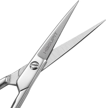 Small Precision Embroidery Scissors, 4 Forged Stainless Steel Sharp Pointed Tip Detail Shears for DIY Craft Thread Cutting, Needlework Yarn & Sewing
