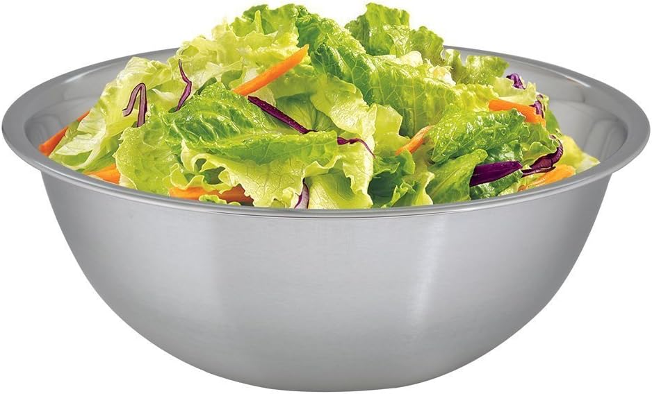 Kosma Stainless Steel Mixing Bowl | Salad Bowl | Serving Bowl - 6 Litre (30cm)