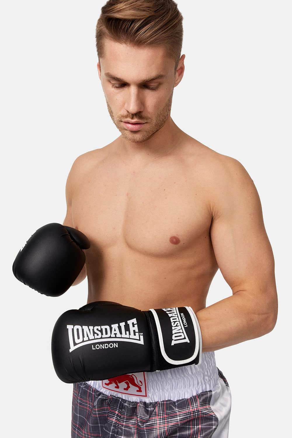 Lonsdale Guanti da boxe in ecopelle ASHDON