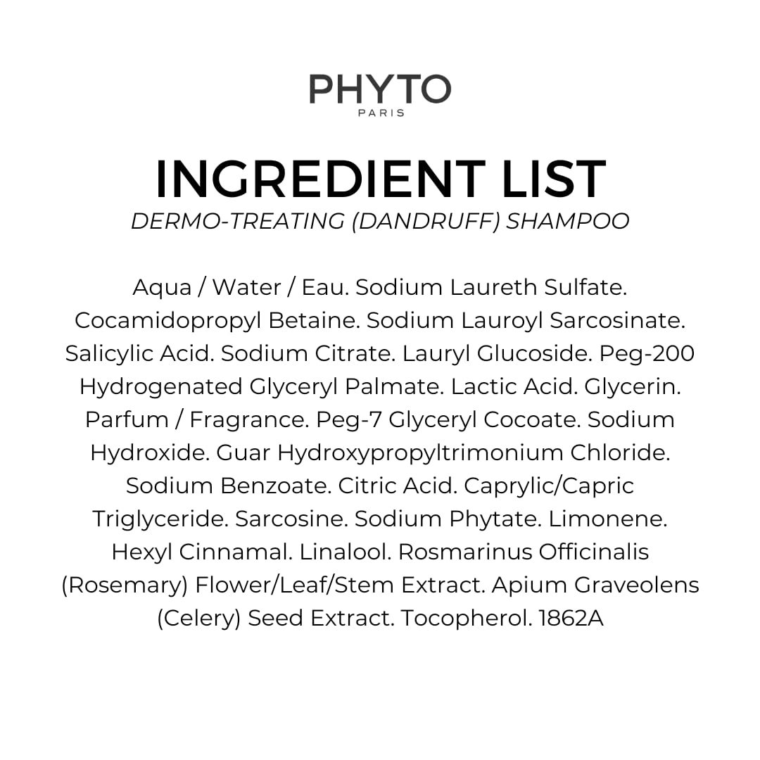 PHYTO Scalp Solutions Dandruff Shampoo, Anti-Flake & Anti-Itch, 8.45 fl oz