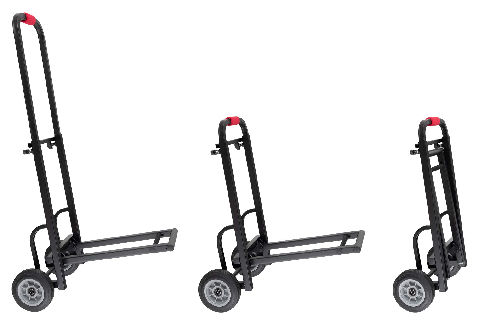 Stagecaptain SCS-40 MKII Sherpa Transportwagen - Sackkarre - Höhe: 68 cm - 103 cm - Länge: 60 cm - Belastbarkeit: max. 50 kg - Gewicht: 5,9 kg - schwarz