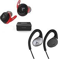 Vista 1 de Avantree Paquete Resove-L y TW106: auriculares con cable Lightning y control de volumen en línea, diseñados para oídos pequeños a medianos, gran