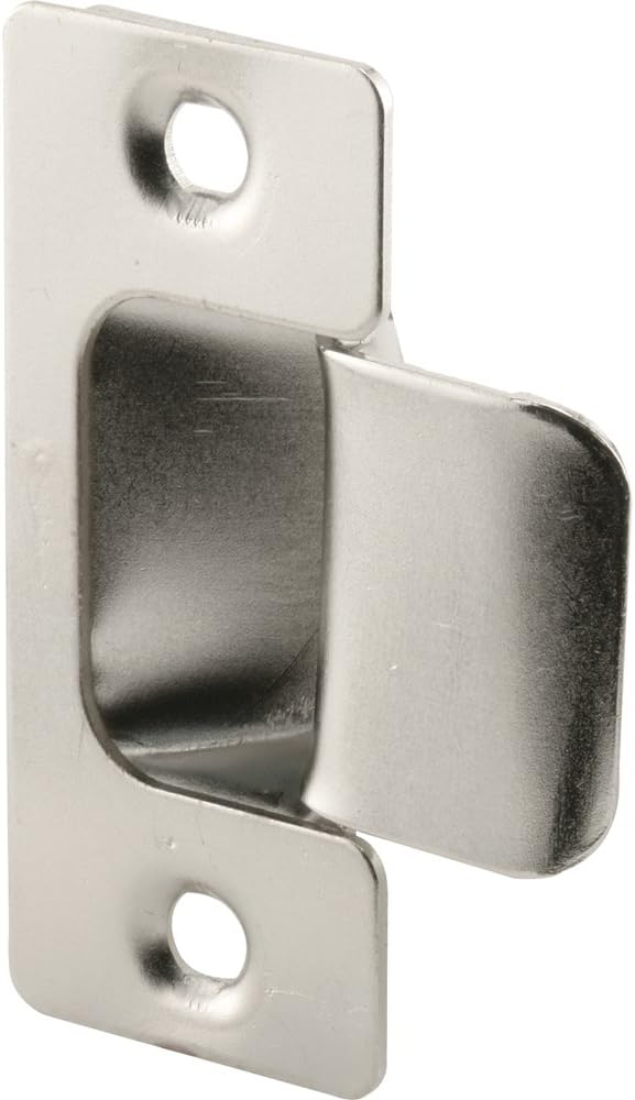 Prime-Line U 10278 Two Piece Adjustable Door Strike, Chrome Plated (Single Pack)