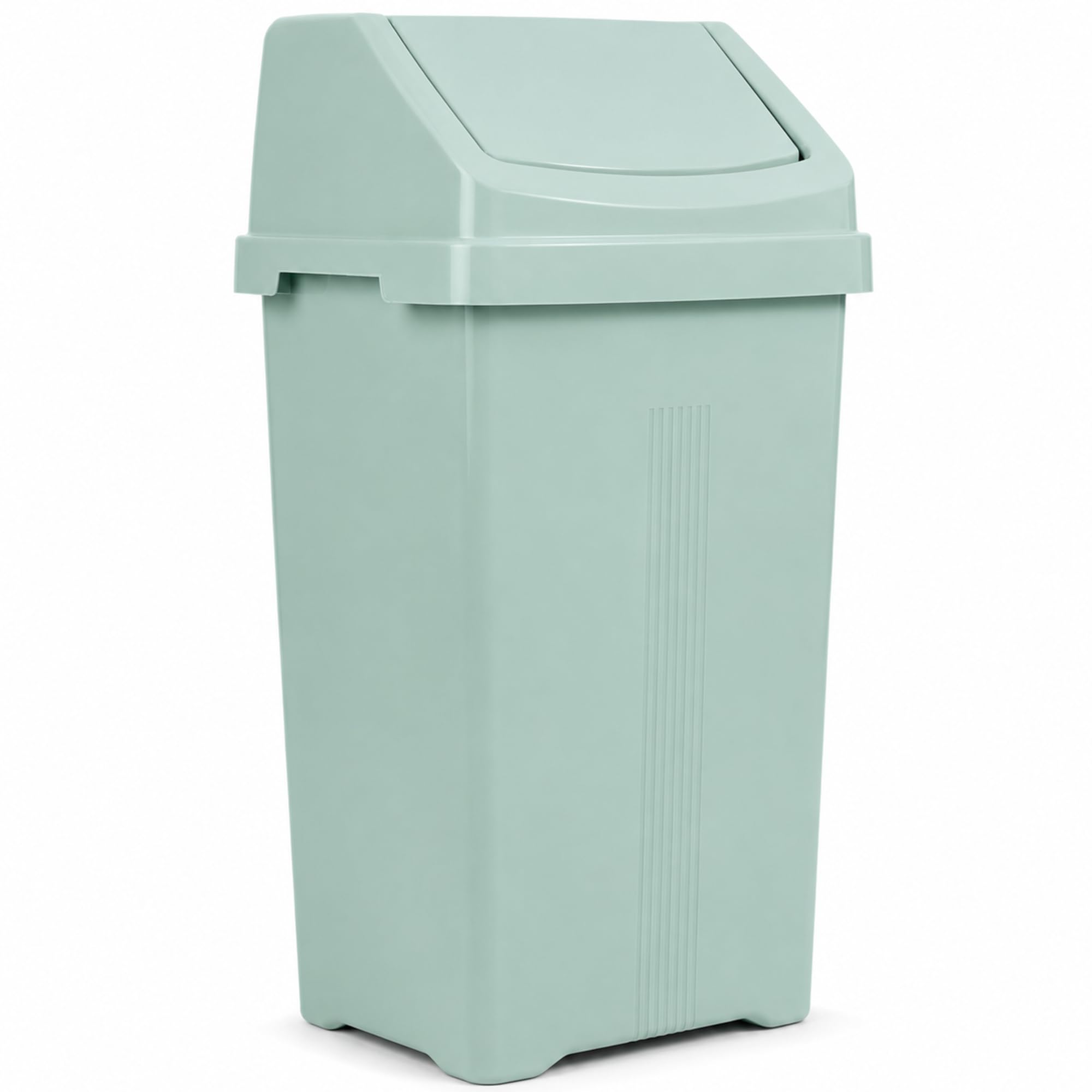 KetoPlastics 50L Swing Bin with Removable Lid Made in UK (Sage)