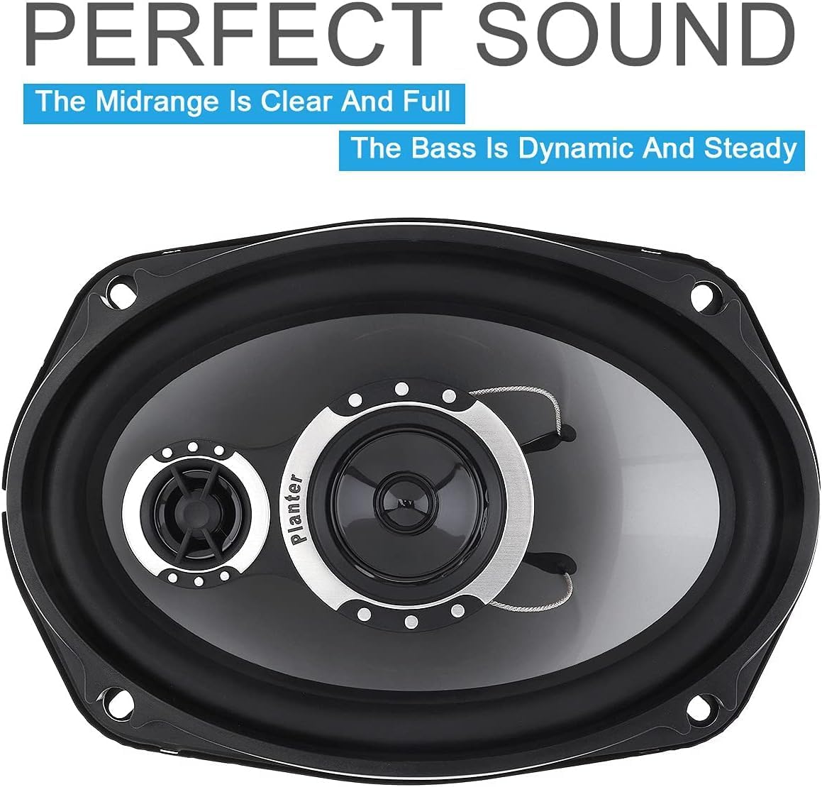 OGIFOAHC Car Audio TS-G6941R 6x9 Inch 1 Way 1000w Watt Max Car Stereo Speakers - one piece
