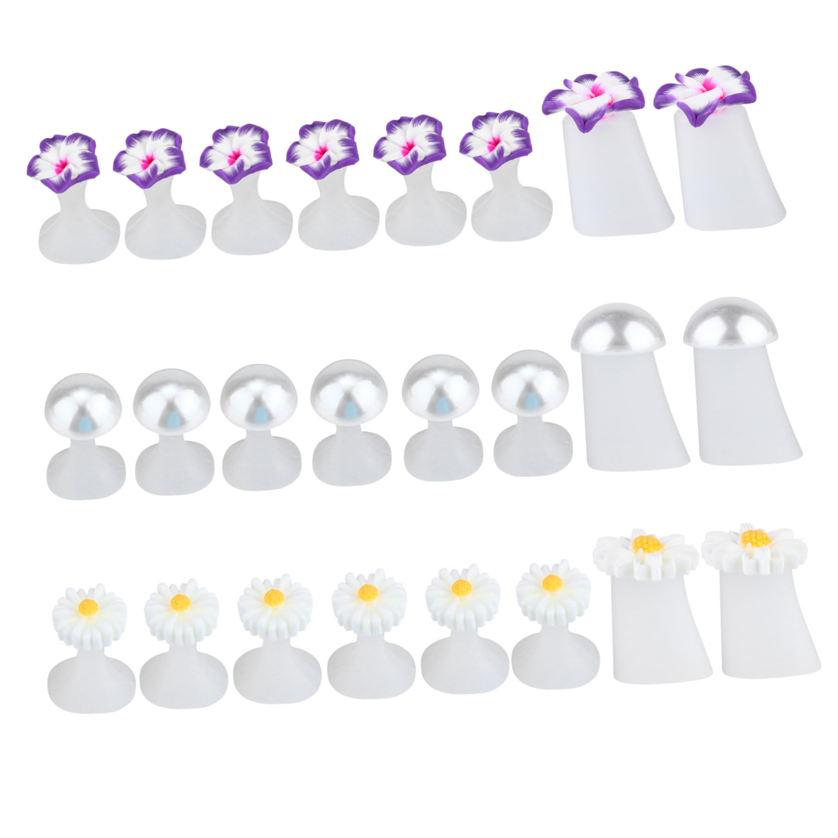 SHERCHPRY 24Pcs Silicone Toe Separators for Pedicure Comfortable Toe Spacers for Nail Art Washable and Reusable for Home and Salon Use for Overlapping Toes and Bunion