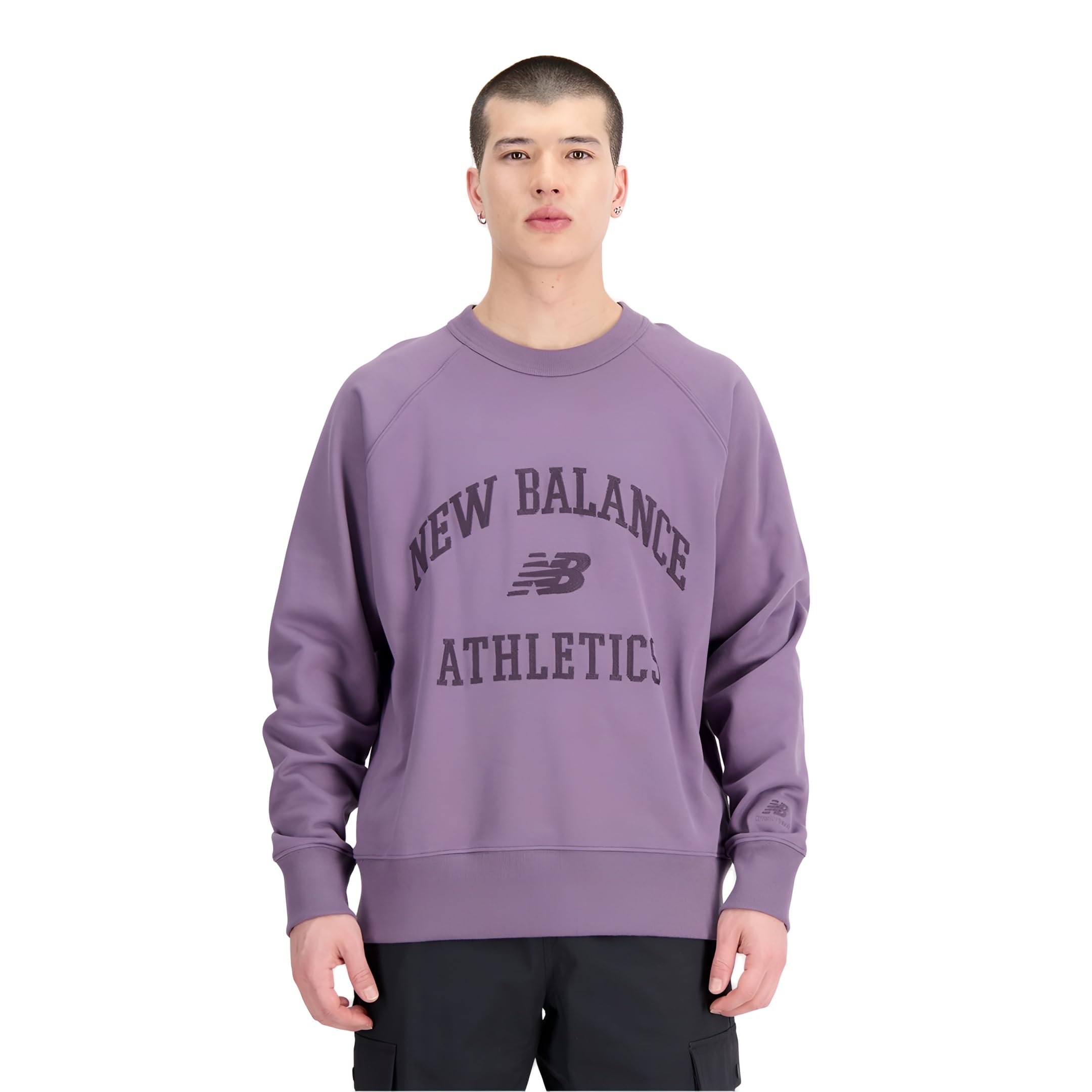 New Balance Damski sweter Varsity z okrągłym dekoltem Shadow (515) L, Cień (515), L