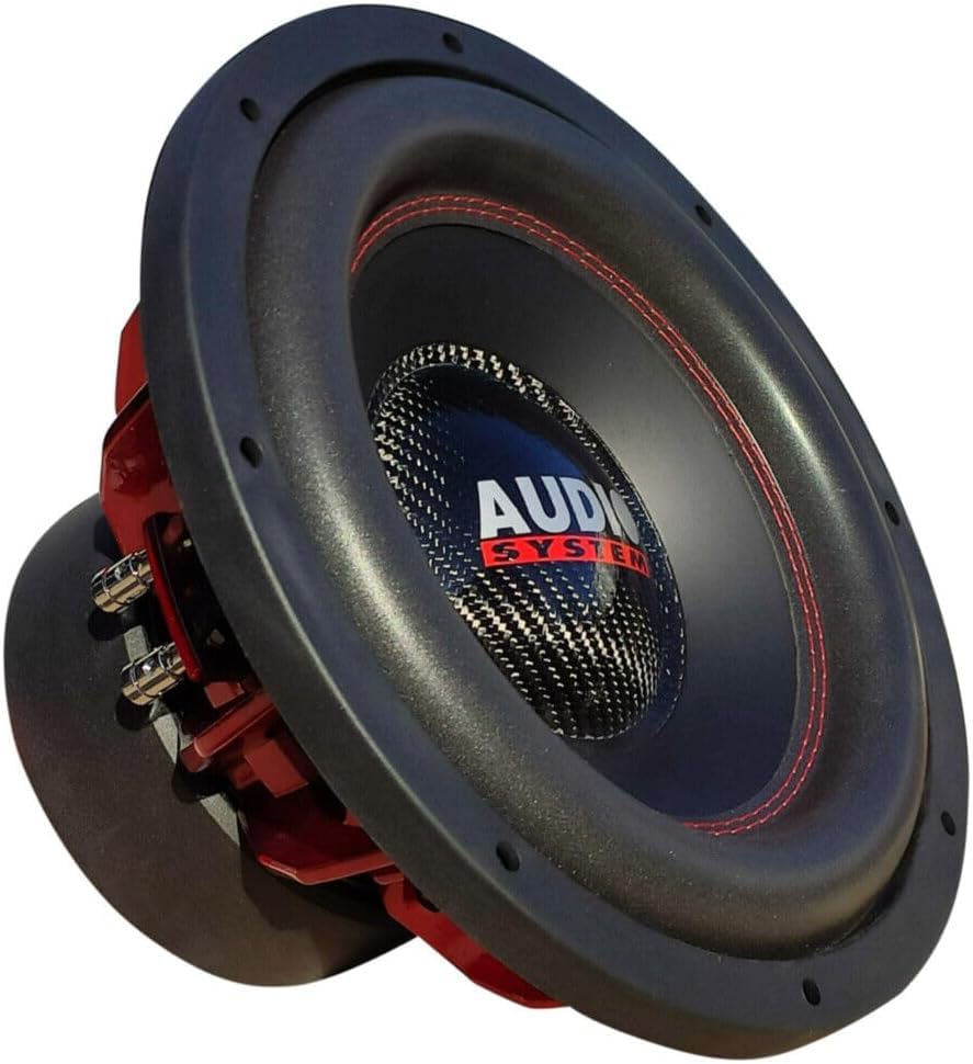 Venduto singolarmente; Cono nero con cuciture rosse sul bordo; Sospensione di grandi dimensioni; Polo della piastra posteriore ventilato; Bobina da 7,50 cm (3