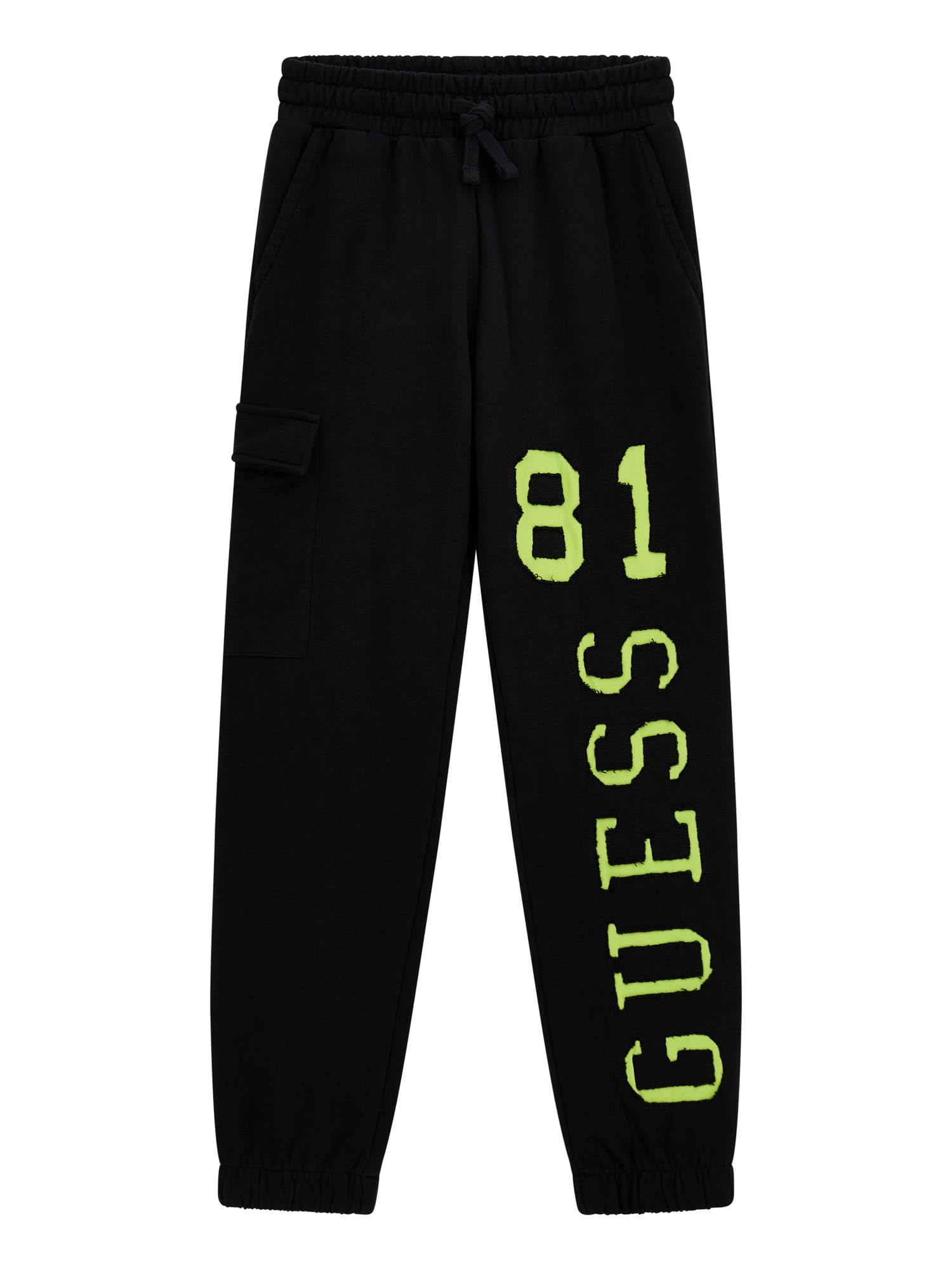 GUESS Boys' Eco Active Pants, Jet Black