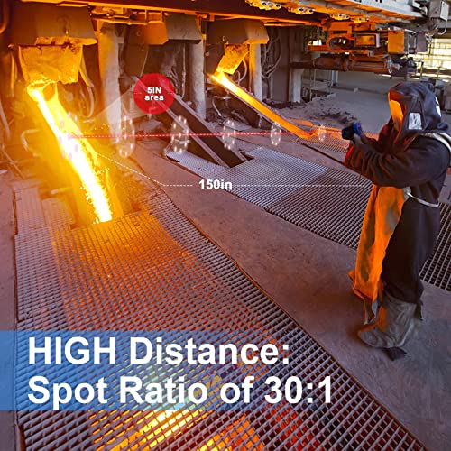 Image of BTMETER BT-1500 High Temp Infrared Thermometer Gun, -58F to 2732F Range