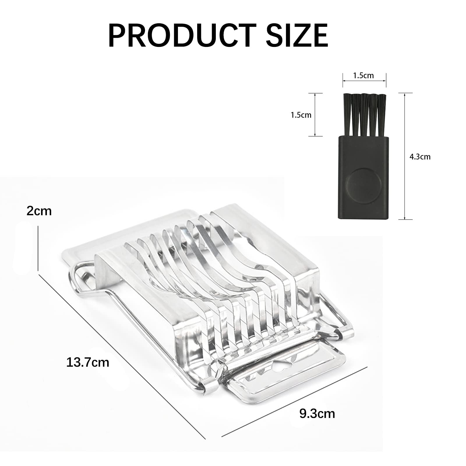 Tagliauova 4 In 1 In Acciaio Inox - Per Uova Sode, Affettatrice E Divisorio - Foto 5
