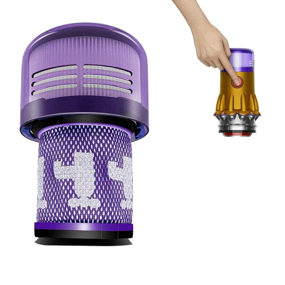 Trade-Shop - 5 filtros HEPA lavables para premotor, compatibles con Dyson V12 Serie, sustituye a 971517-01