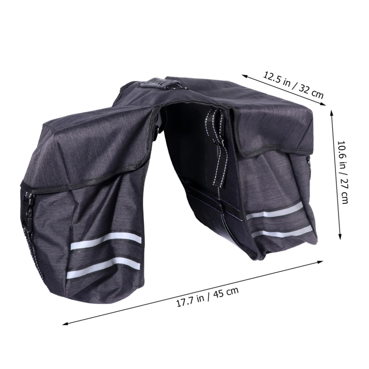 25l Bolsa para Poliéster de Negro Trasera Bicicleta