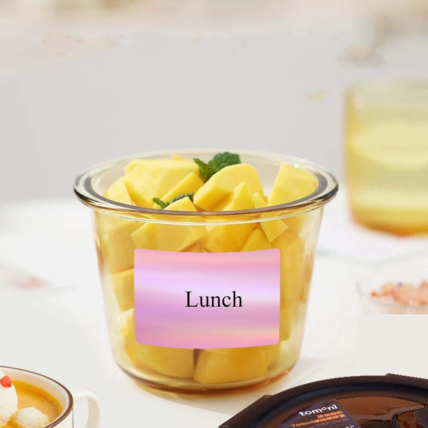 3 X 2 Inch Holographic Thermal Labels,Thermal Label Stickers Waterproof Rainbow Printer Decals for Name Tag DIY Logo Design，200 Pcs/1 Roll (Pink) - Image 4