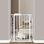 Fairy Baby Small Narrow Baby Gate for Doorways Stairs Hallway 25-27 Inch Wide, Pressure Mounted Walk Through Gates, Indoor Safety Child Gates for Kids or Pets