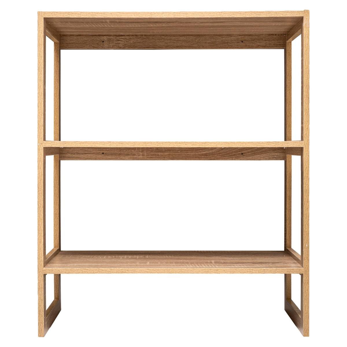 5five - scaffalatura impilabile mix n modul effetto rovere naturale con 4 scomparti