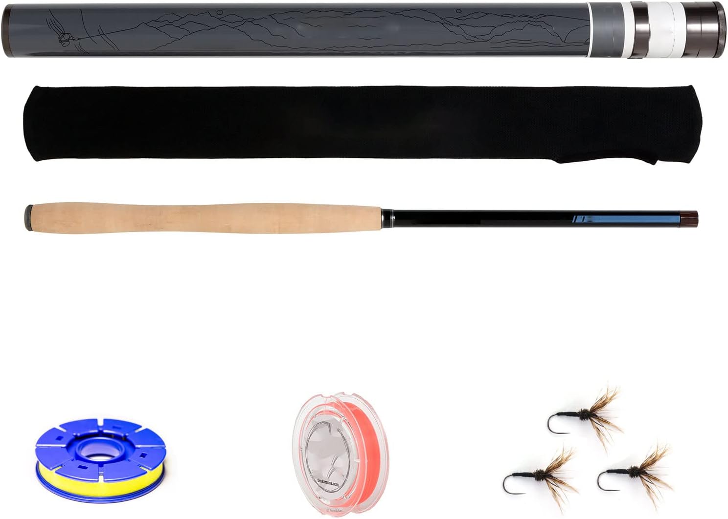 Tenkara USA Amago 13ft. 6in. Rod, Line, Flies, Spool Set
