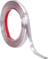 WoStick 3M Öntapadós Ezüst Dekorációs Szegélyléc - Rugalmas PVC Díszítőcsík Padlóhoz, Csempéhez, Falhoz és Sarkokhoz 1