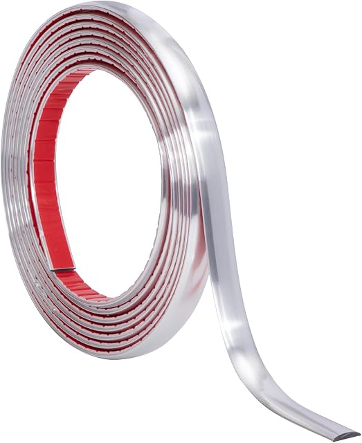 WoStick 3M Peel and Stick Tile Trim Wall Trim, Plastic Edging Trim Self Adhesive, Peel and Stick Self-Adhesive Liner, Flexible Molding for Tile Edge, Floor, Backsplash and Corner Decor