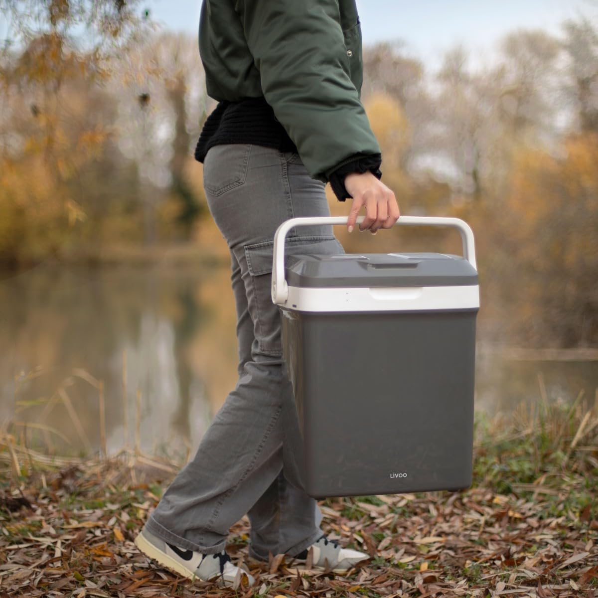 Livoo - Glacière électrique - Froid et Chaud, capacité 18L, ou 6 Bouteilles de 1.5L, Prise Secteur/Allume-Cigare