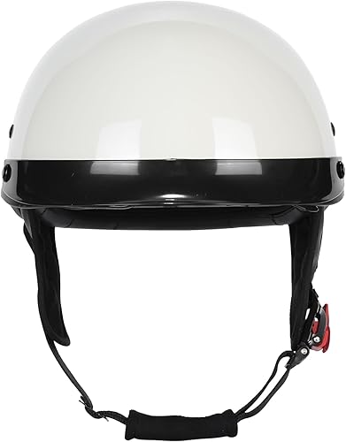 Miniatura 3 de Medio casco de motocicleta con visera para adultos y jóvenes, cascos retro aprobados por DOT para hombres y mujeres, compatibles con ciclomotor,