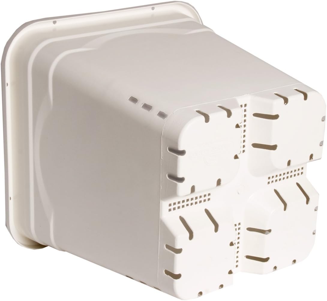 Hydrofarm Square White Pot, 24 per Case