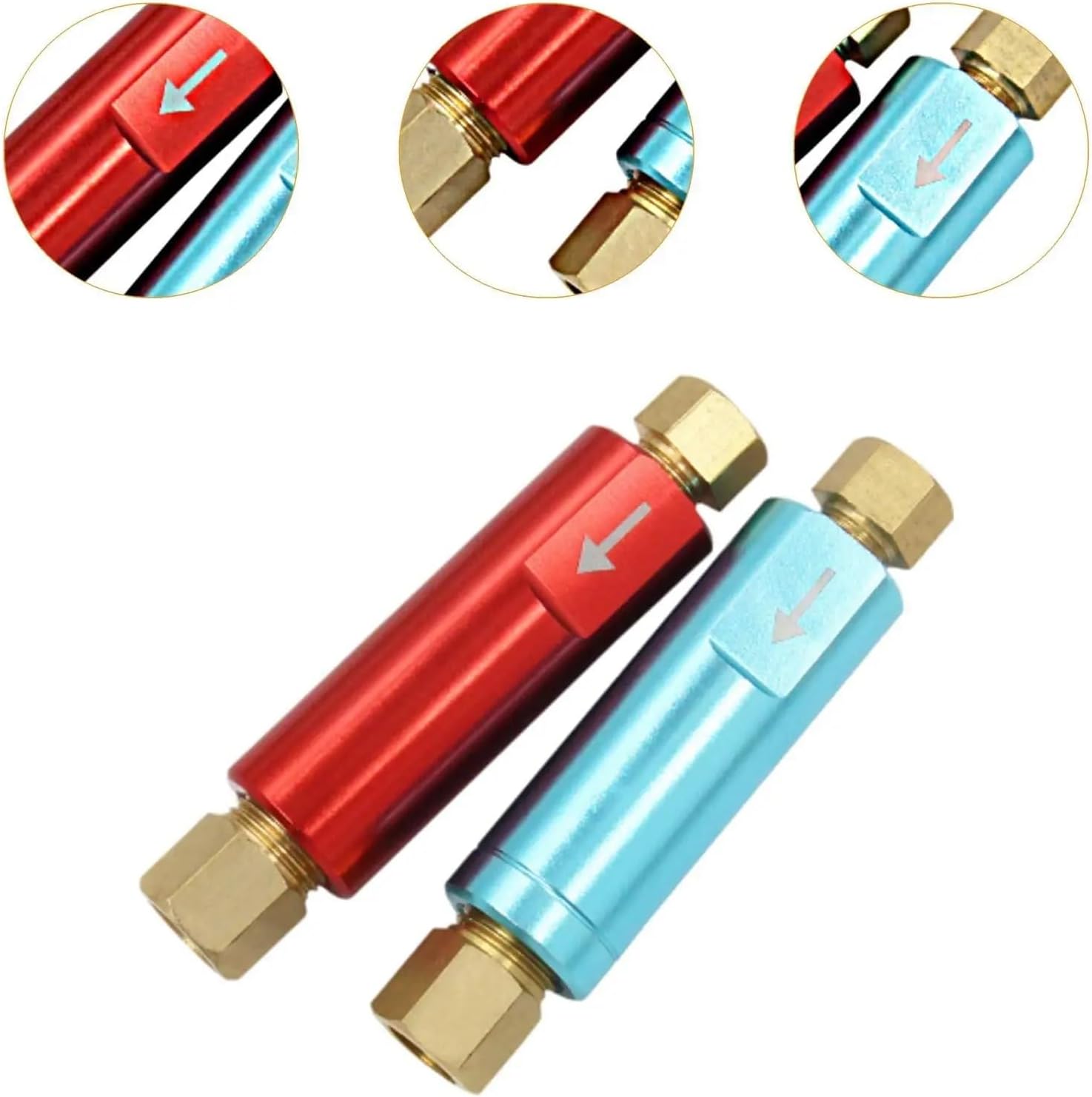 2X Brake Pressure Check Valve Aluminum Alloy Multiuse Automotive Brake System Residual Valve for Car Truck Spare Parts