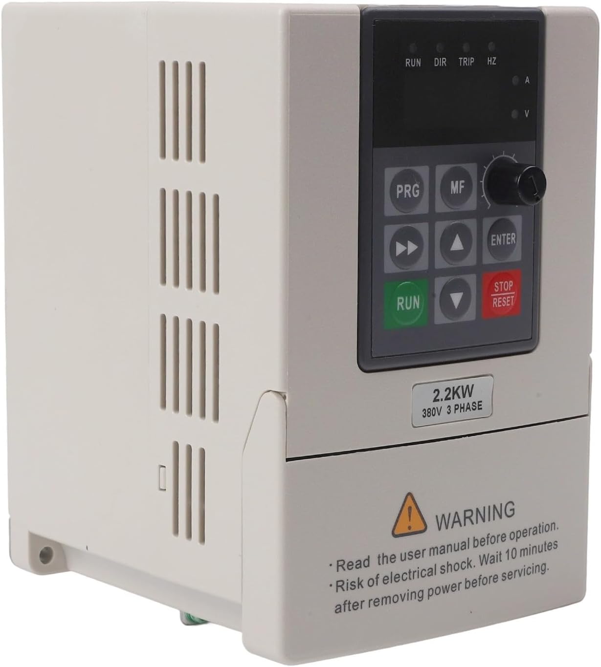 Variable Frequency Drive VFD Inverter, 3 Phase 380V AC 2.2KW Motor Speed Controller, Industrial Power Converter