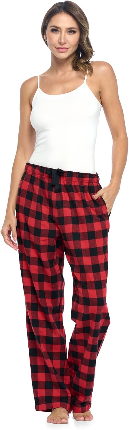 Ashford & Brooks Women's Super Soft Flannel Plaid Pajama Sleep Pants - Image 2