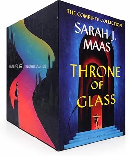 Throne of Glass 8-Book Box Set by Sarah J. Maas Throne of Glass, Crown of Midnight, Heir of Fire, Queen of Shadows, Empire of Storms, Tower of Dawn, Kingdom of Ash, The Assassin’s Blade