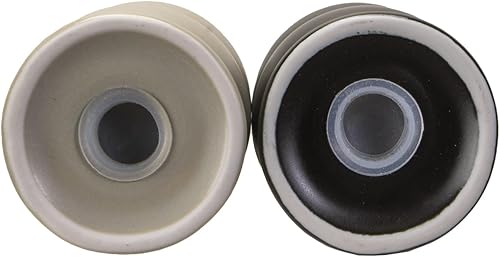 Miniatura 7 de Ebros Gift Frank Lloyd Wright Architecture Geometry East Meets West Imperial Hotel Oya Cabaret Stones Cerámica Blanco Y Negro Sal Pepper Shakers Set