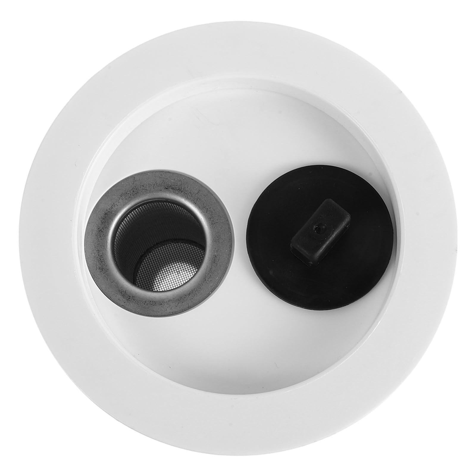 Colador de Lavabo para Champú Filtro, Plástico Blanco, para Salón