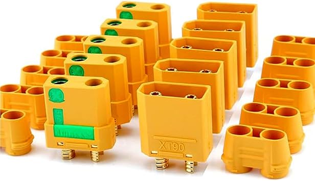 SoloGood Amass 10 Pairs XT90S XT90-S XT90 Connector Anti-Spark Male Female Connector for Battery, ESC and Charger Lead