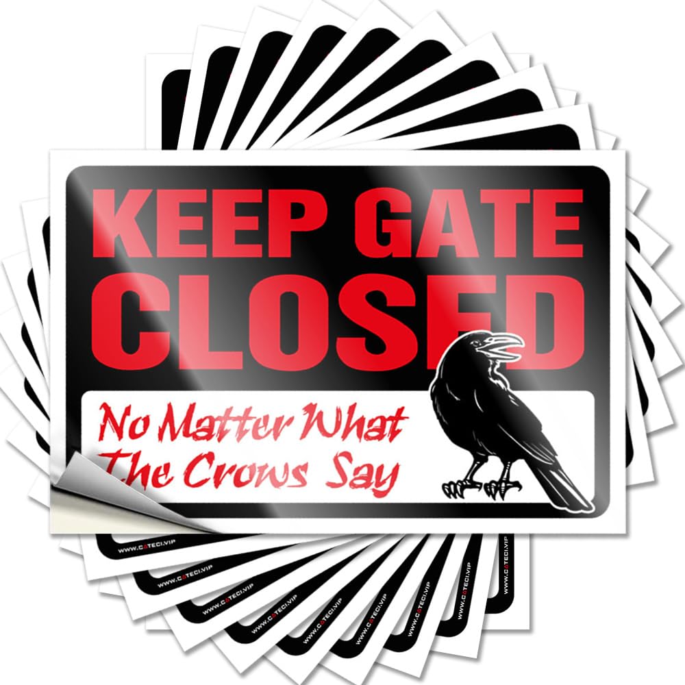 Saying - Personalized Bottle Keep Gate Closed No Matter What The Crows Say for Girl Home Bar Decor(8X12CM)