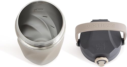 Miniatura 5 de Botella agitadora para mezclas de proteínas, acero inoxidable de doble pared, para batidos, agua, batidos, cócteles, a prueba de fugas, 26 onzas,