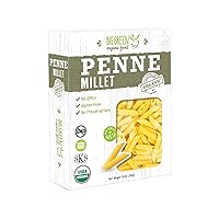 Vista 1 de Big Green Organic Food - Penne de mijo orgánico, sin gluten, sin lectina, sin OMG, vegano, alternativa de trigo y arroz, 8.8 oz (3)