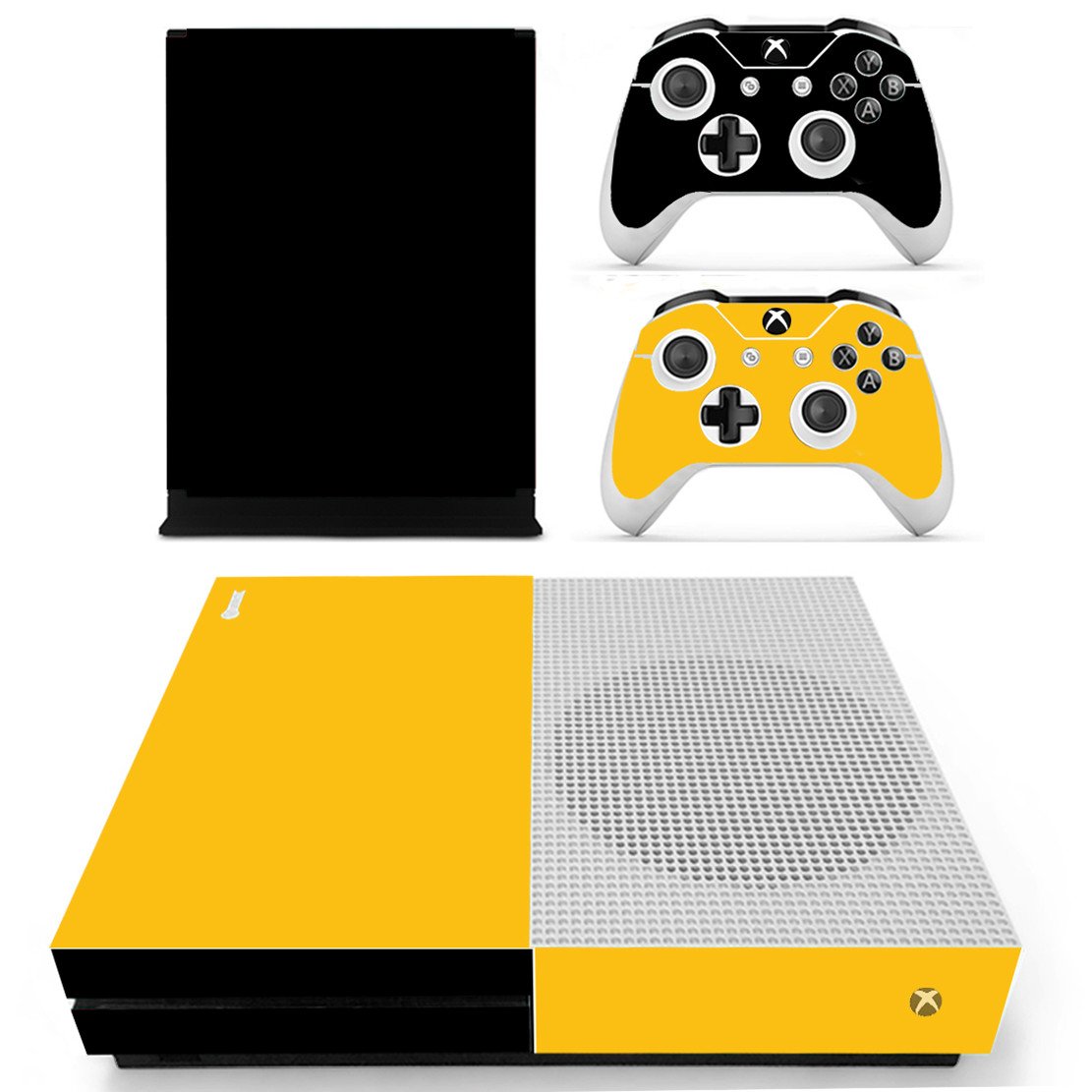 DOTBUY Vinyl Decal Full Body Skin Sticker For Microsoft Xbox One S Console And 2 Controllers And Kinect 2.0 (Carbon Fiber Black) — view 14