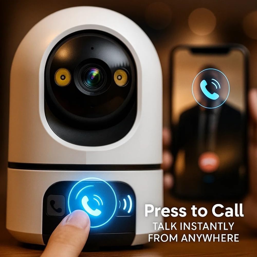MAYUMI 5+5MP FHD Dual Lens Indoor WiFi CCTV Security Camera 1