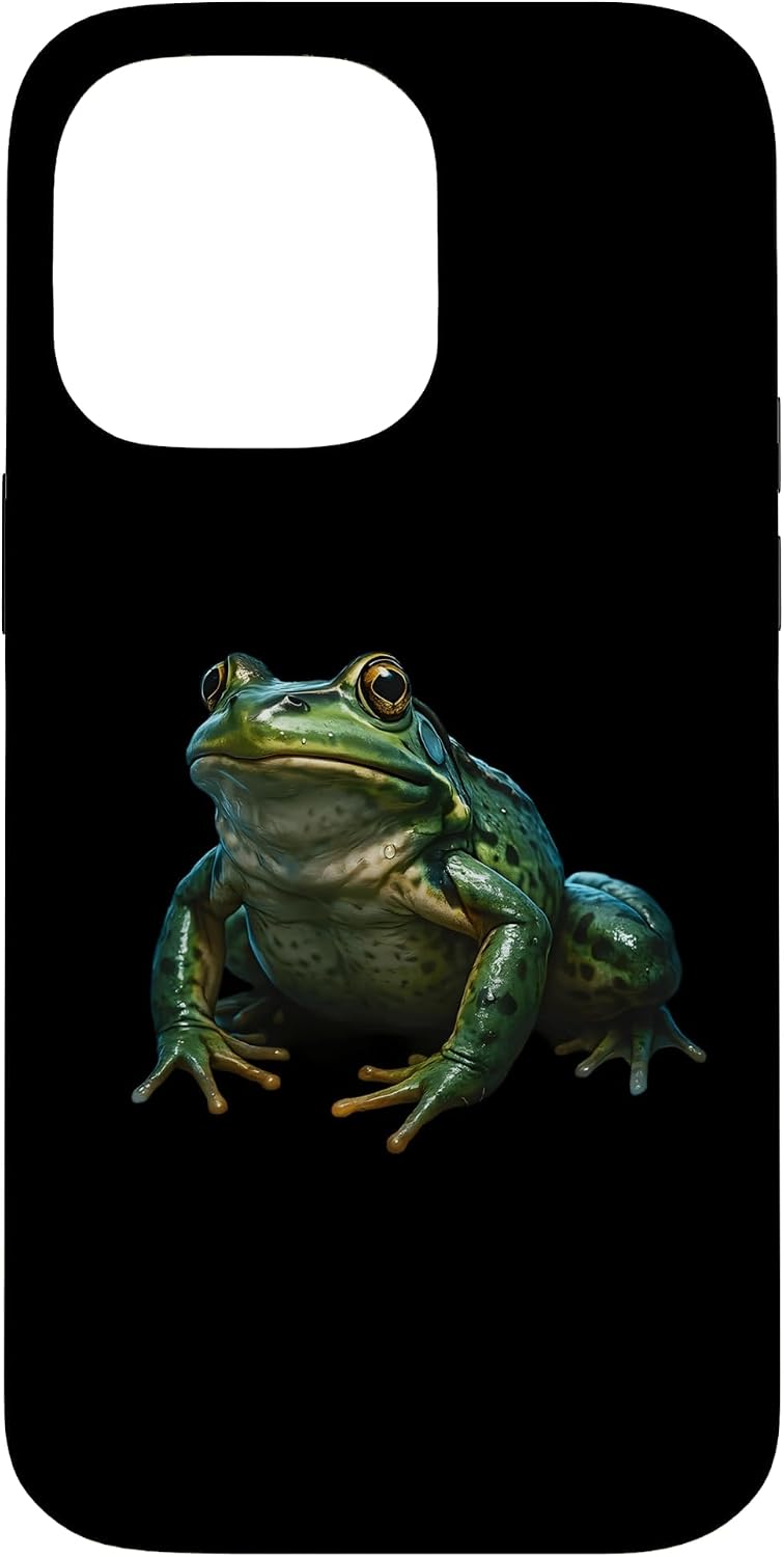 Frog Howling Moon Funny Frog Meme Amphibian Graphic Case for iPhone 14 Pro Max