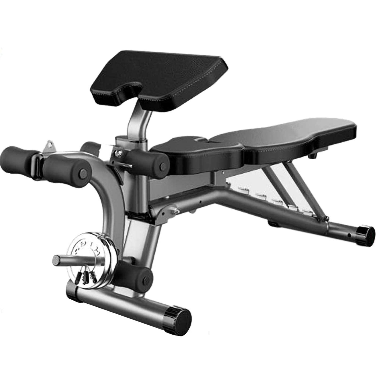 AYCDL Multi-Functional Dumbbell Bench,Adjustable Fitness Chair,Flat Incline Decline Weight Bench,for Beginners and Professionals,Max Load 200Kg