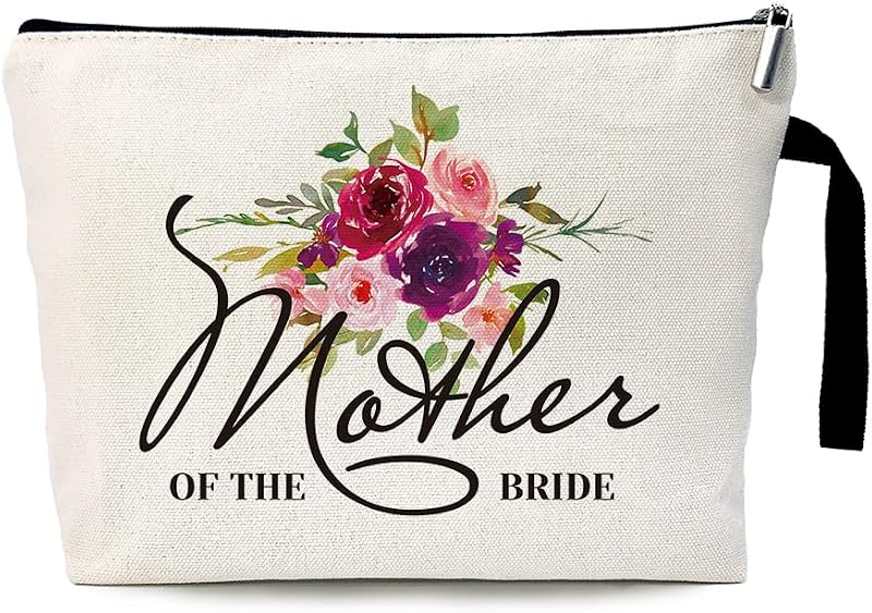 Necessaire de maquiagem ZHANTUONE para presente de casamento, branca, dobrável com zíper, Modelo CB046, 1 unidade