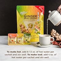 Vista 5 de Prince of Peace - Cristales de miel de jengibre instantáneos surtidos, 30 bolsitas Bebida instantánea caliente o fría que calma la garganta Fácil